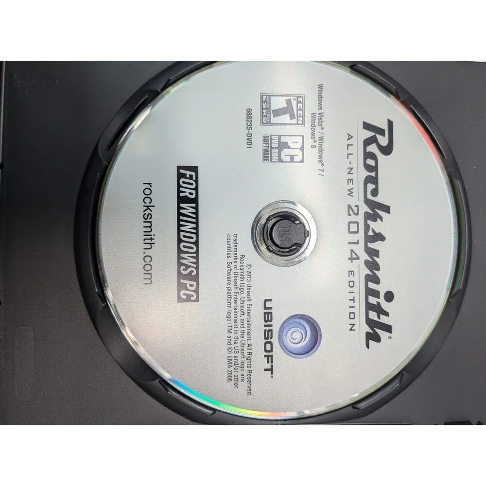 Rocksmith 2014 Edition PC & Mac DVD-ROM Complete 2 Disc Set Untested Manuals...